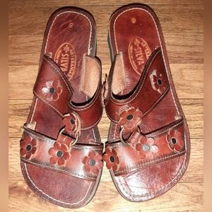 💲Aetesania Silva Size 9 Leather Huarache Chanclas